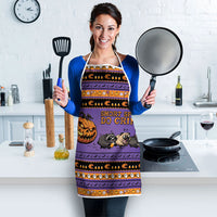 Halloween Animal Funny Apron Short Spine Do Crime Spooky Pumpkin Chase