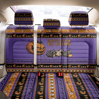 Halloween Animal Funny Back Car Seat Cover Short Spine Do Crime Spooky Pumpkin Chase