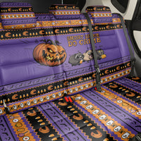 Halloween Animal Funny Back Car Seat Cover Short Spine Do Crime Spooky Pumpkin Chase