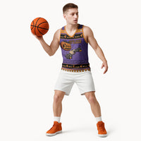 Halloween Animal Funny Basketball Jersey Short Spine Do Crime Spooky Pumpkin Chase