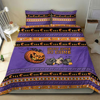 Halloween Animal Funny Bedding Set Short Spine Do Crime Spooky Pumpkin Chase