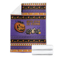Halloween Animal Funny Blanket Short Spine Do Crime Spooky Pumpkin Chase