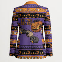 Halloween Animal Funny Blazer Short Spine Do Crime Spooky Pumpkin Chase