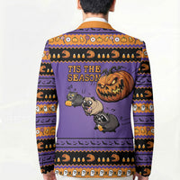 Halloween Animal Funny Blazer Short Spine Do Crime Spooky Pumpkin Chase