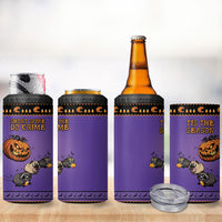 Halloween Animal Funny 4 in 1 Can Cooler Tumbler Short Spine Do Crime Spooky Pumpkin Chase