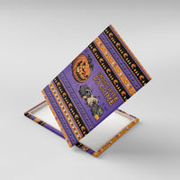 Halloween Animal Funny Canvas Wall Art Short Spine Do Crime Spooky Pumpkin Chase