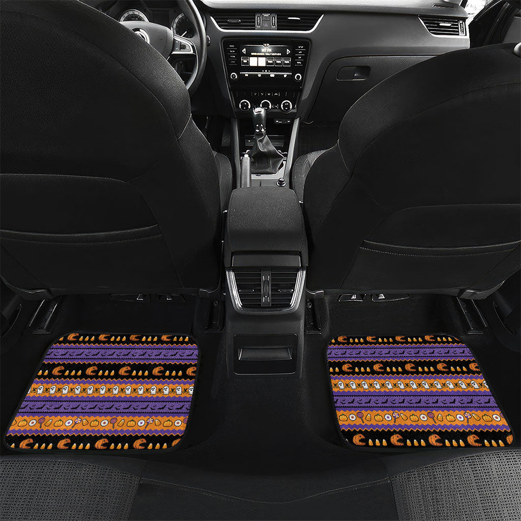 Halloween Animal Funny Car Mats Short Spine Do Crime Spooky Pumpkin Chase