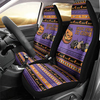 Halloween Animal Funny Car Seat Cover Short Spine Do Crime Spooky Pumpkin Chase