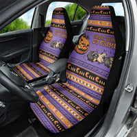Halloween Animal Funny Car Seat Cover Short Spine Do Crime Spooky Pumpkin Chase