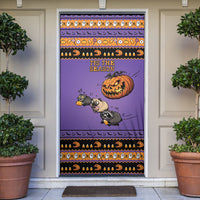 Halloween Animal Funny Door Cover Short Spine Do Crime Spooky Pumpkin Chase