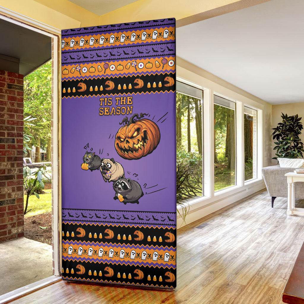 Halloween Animal Funny Door Cover Short Spine Do Crime Spooky Pumpkin Chase