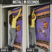 Halloween Animal Funny Door Cover Short Spine Do Crime Spooky Pumpkin Chase