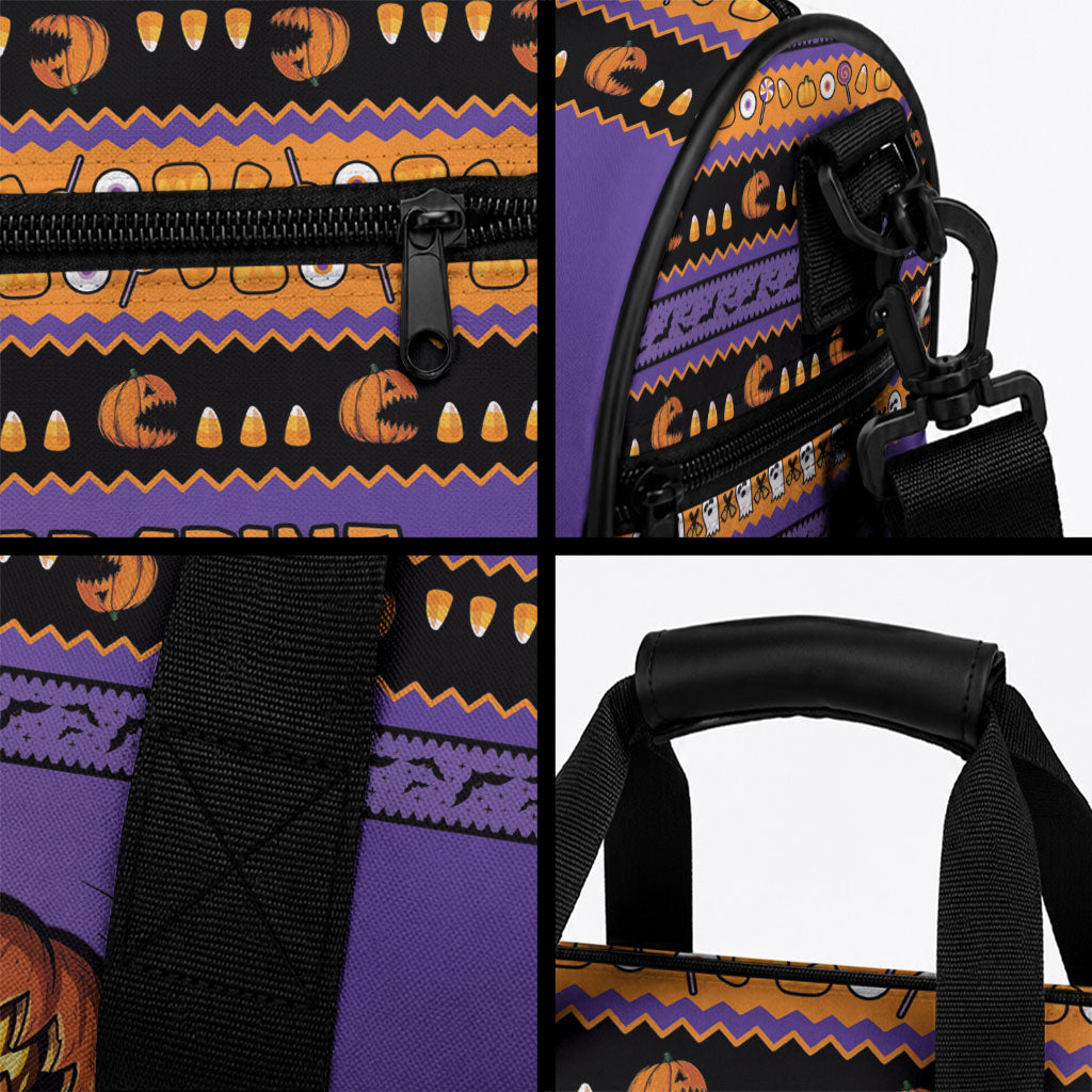 Halloween Animal Funny Duffle Bag Short Spine Do Crime Spooky Pumpkin Chase