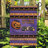 Halloween Animal Funny Garden Flag Short Spine Do Crime Spooky Pumpkin Chase