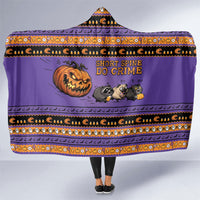 Halloween Animal Funny Hooded Blanket Short Spine Do Crime Spooky Pumpkin Chase