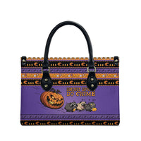 Halloween Animal Funny Leather Bag Short Spine Do Crime Spooky Pumpkin Chase