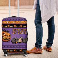 Halloween Animal Funny Luggage Cover Short Spine Do Crime Spooky Pumpkin Chase