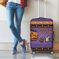 Halloween Animal Funny Luggage Cover Short Spine Do Crime Spooky Pumpkin Chase