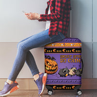 Halloween Animal Funny Luggage Cover Short Spine Do Crime Spooky Pumpkin Chase