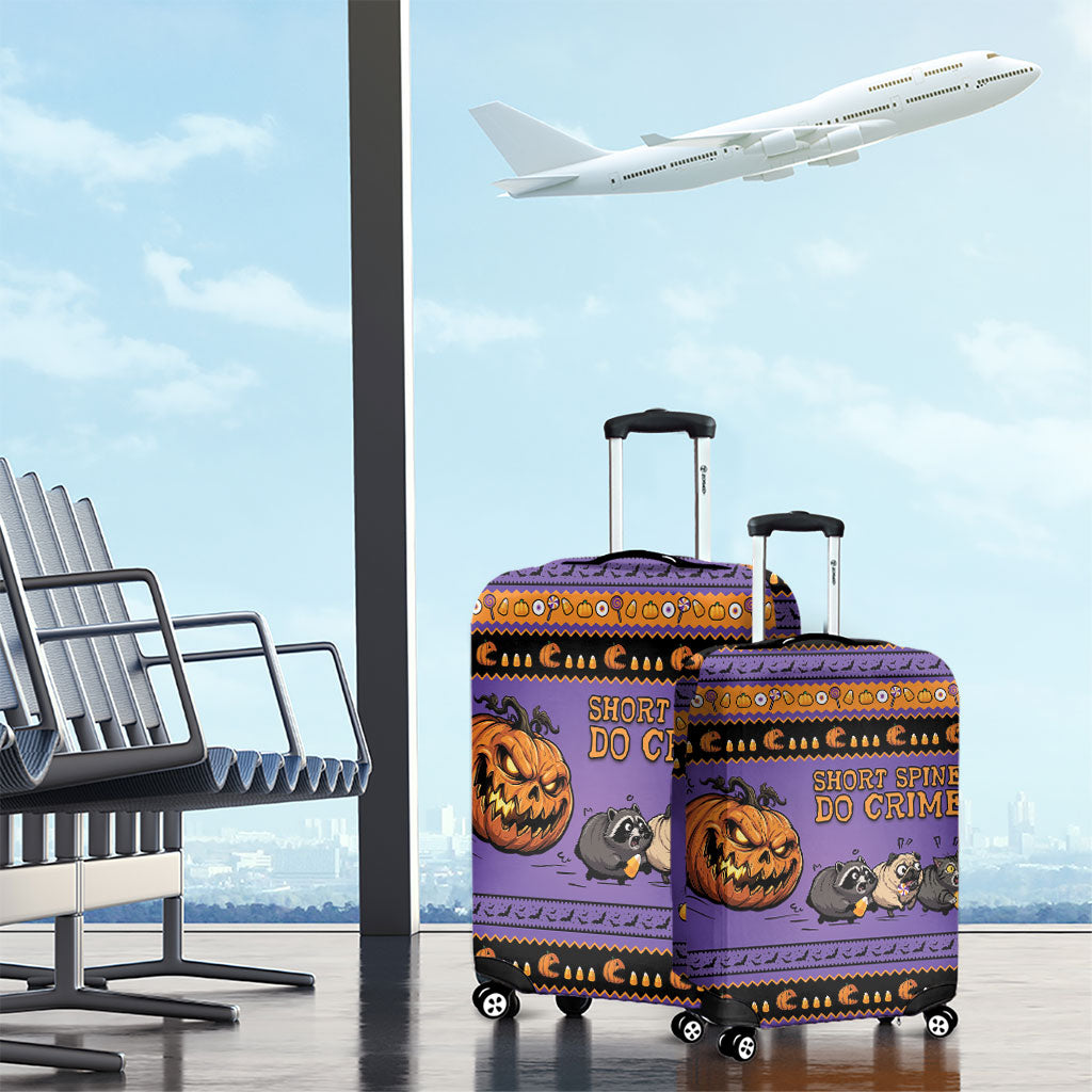 Halloween Animal Funny Luggage Cover Short Spine Do Crime Spooky Pumpkin Chase
