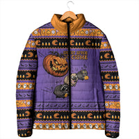 Halloween Animal Funny Padded Jacket Short Spine Do Crime Spooky Pumpkin Chase