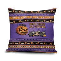 Halloween Animal Funny Pillow Cover Short Spine Do Crime Spooky Pumpkin Chase