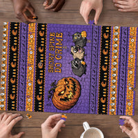 Halloween Animal Funny Puzzle Short Spine Do Crime Spooky Pumpkin Chase
