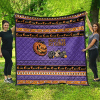 Halloween Animal Funny Quilt Short Spine Do Crime Spooky Pumpkin Chase