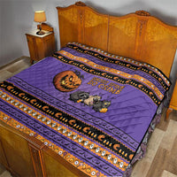 Halloween Animal Funny Quilt Short Spine Do Crime Spooky Pumpkin Chase