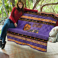 Halloween Animal Funny Quilt Short Spine Do Crime Spooky Pumpkin Chase