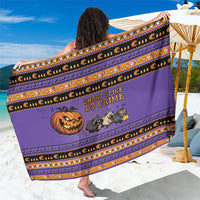 Halloween Animal Funny Sarong Short Spine Do Crime Spooky Pumpkin Chase