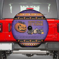 Halloween Animal Funny Spare Tire Cover Short Spine Do Crime Spooky Pumpkin Chase