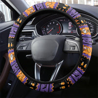 Halloween Animal Funny Steering Wheel Cover Short Spine Do Crime Spooky Pumpkin Chase
