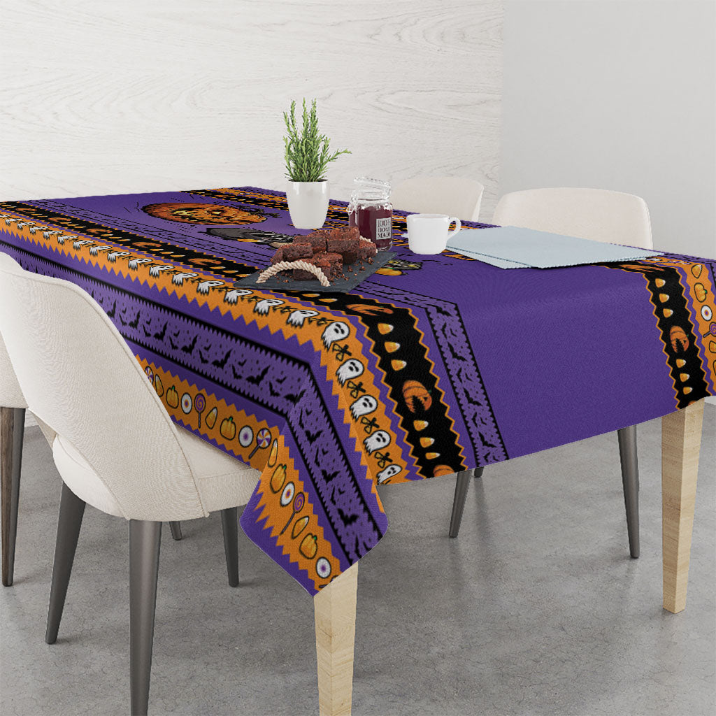 Halloween Animal Funny Tablecloth Short Spine Do Crime Spooky Pumpkin Chase