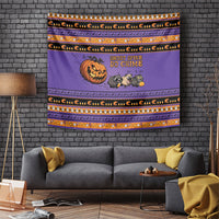 Halloween Animal Funny Tapestry Short Spine Do Crime Spooky Pumpkin Chase