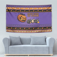 Halloween Animal Funny Tapestry Short Spine Do Crime Spooky Pumpkin Chase