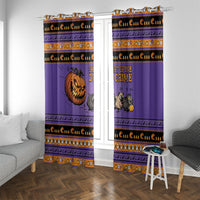 Halloween Animal Funny Window Curtain Short Spine Do Crime Spooky Pumpkin Chase
