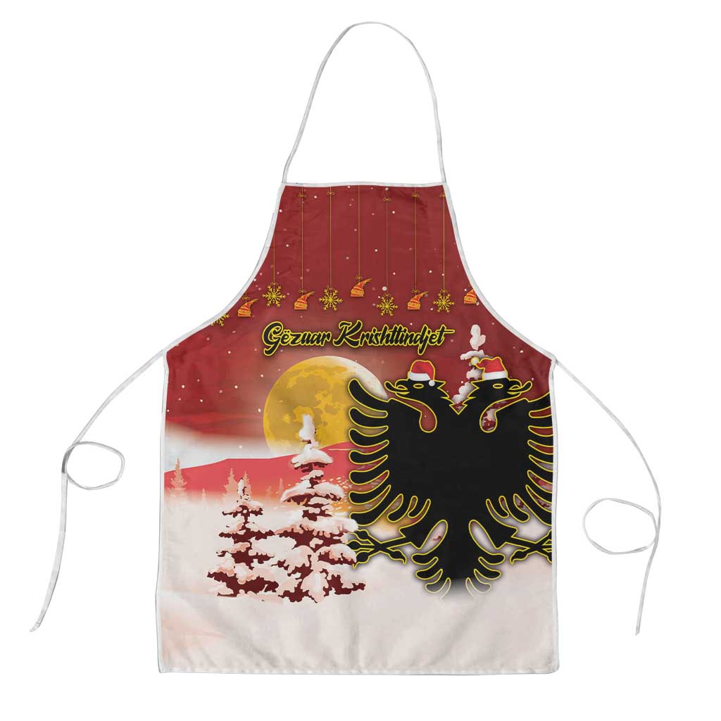 Albania Christmas Apron Gezuar Krishtlindjet - Wonder Print Shop