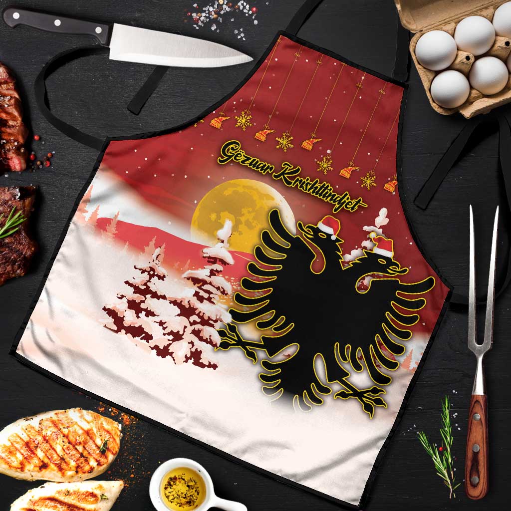 Albania Christmas Apron Gezuar Krishtlindjet - Wonder Print Shop