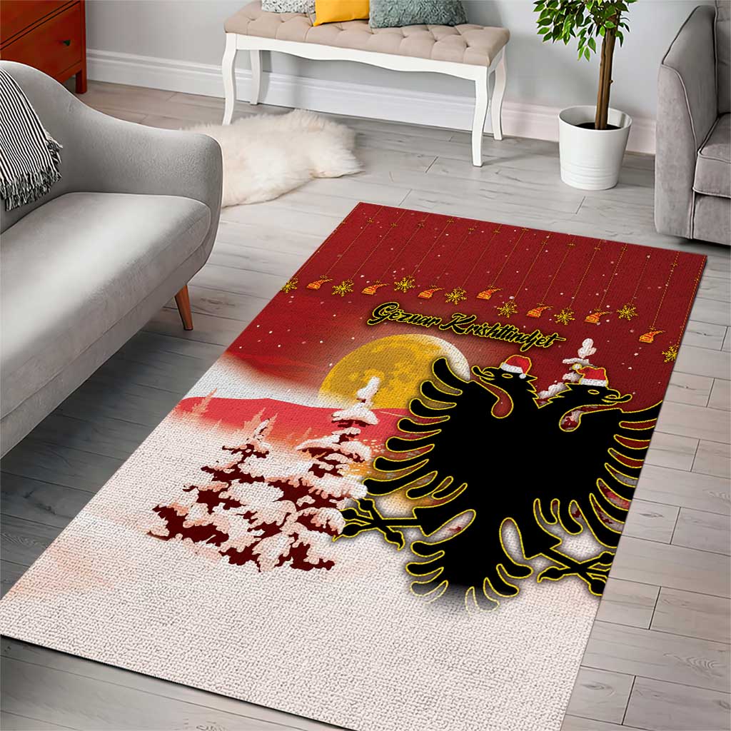 Albania Christmas Area Rug Gezuar Krishtlindjet - Wonder Print Shop