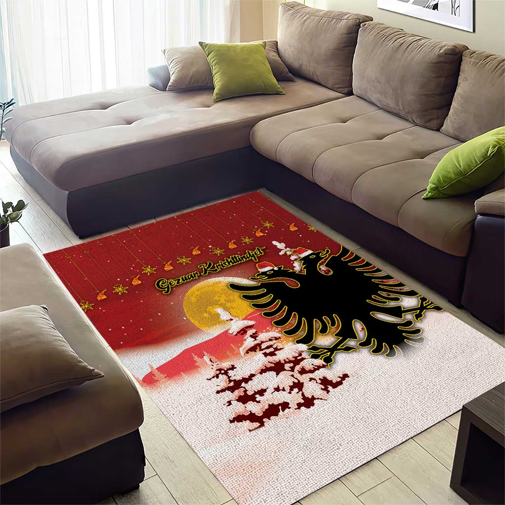 Albania Christmas Area Rug Gezuar Krishtlindjet - Wonder Print Shop