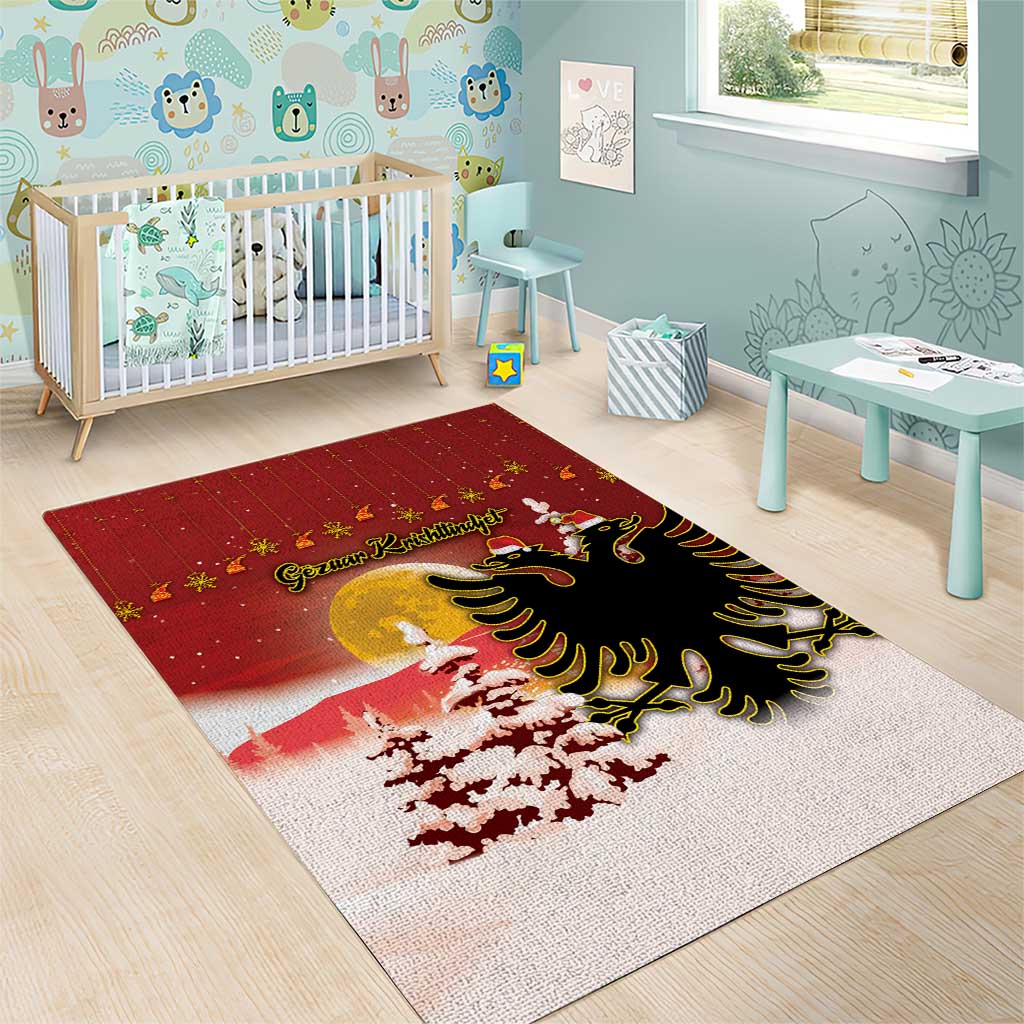 Albania Christmas Area Rug Gezuar Krishtlindjet - Wonder Print Shop