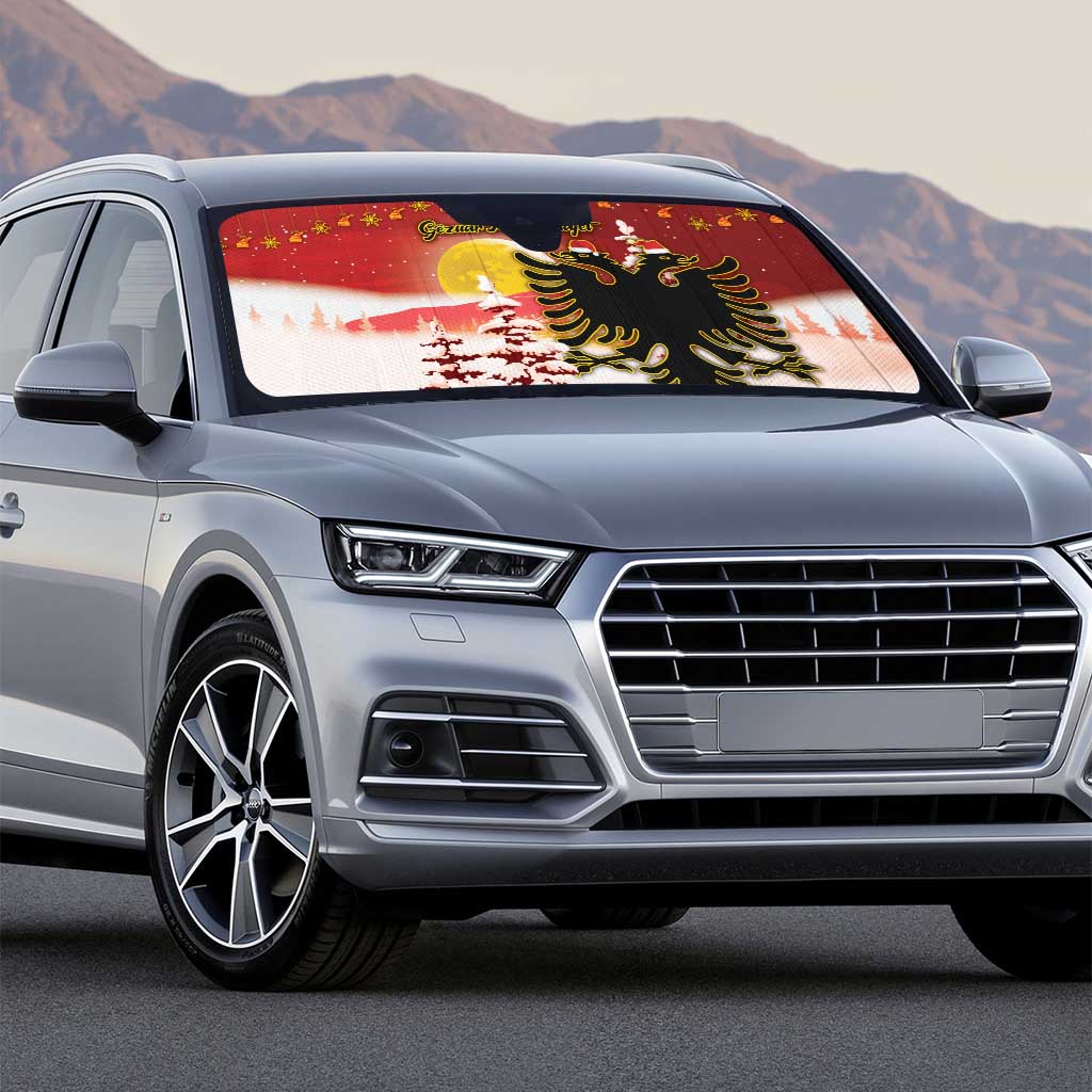Albania Christmas Auto Sun Shade Gezuar Krishtlindjet - Wonder Print Shop