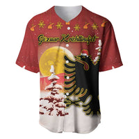 Personalized Albania Christmas Baseball Jersey Gezuar Krishtlindjet - Wonder Print Shop