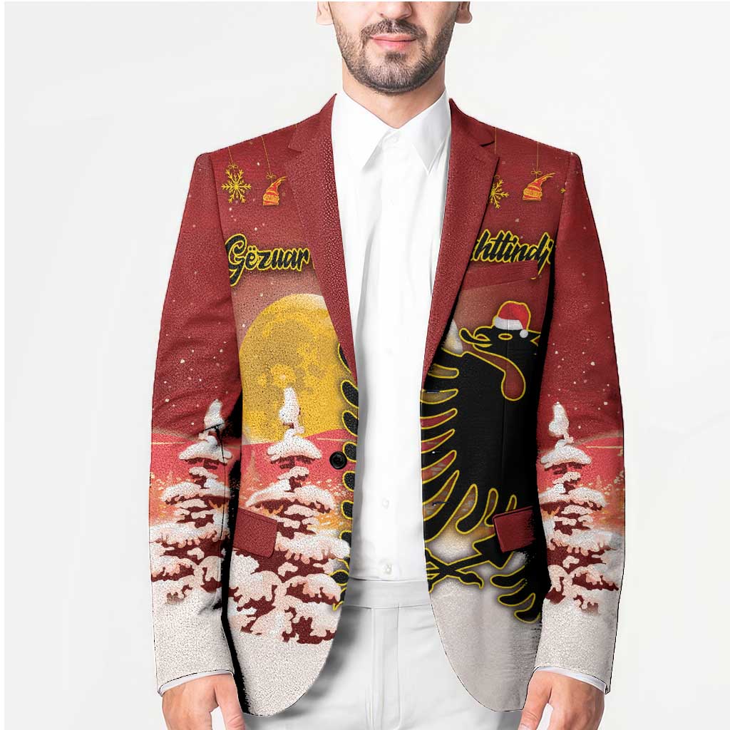 Personalized Albania Christmas Blazer Gezuar Krishtlindjet - Wonder Print Shop
