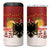 Personalized Albania Christmas 4 in 1 Can Cooler Tumbler Gezuar Krishtlindjet - Wonder Print Shop