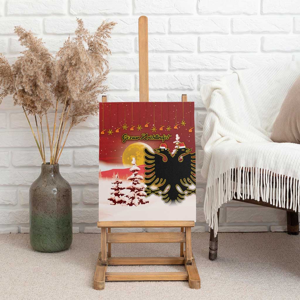 Albania Christmas Canvas Wall Art Gezuar Krishtlindjet - Wonder Print Shop