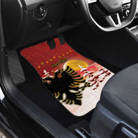 Personalized Albania Christmas Car Mats Gezuar Krishtlindjet - Wonder Print Shop
