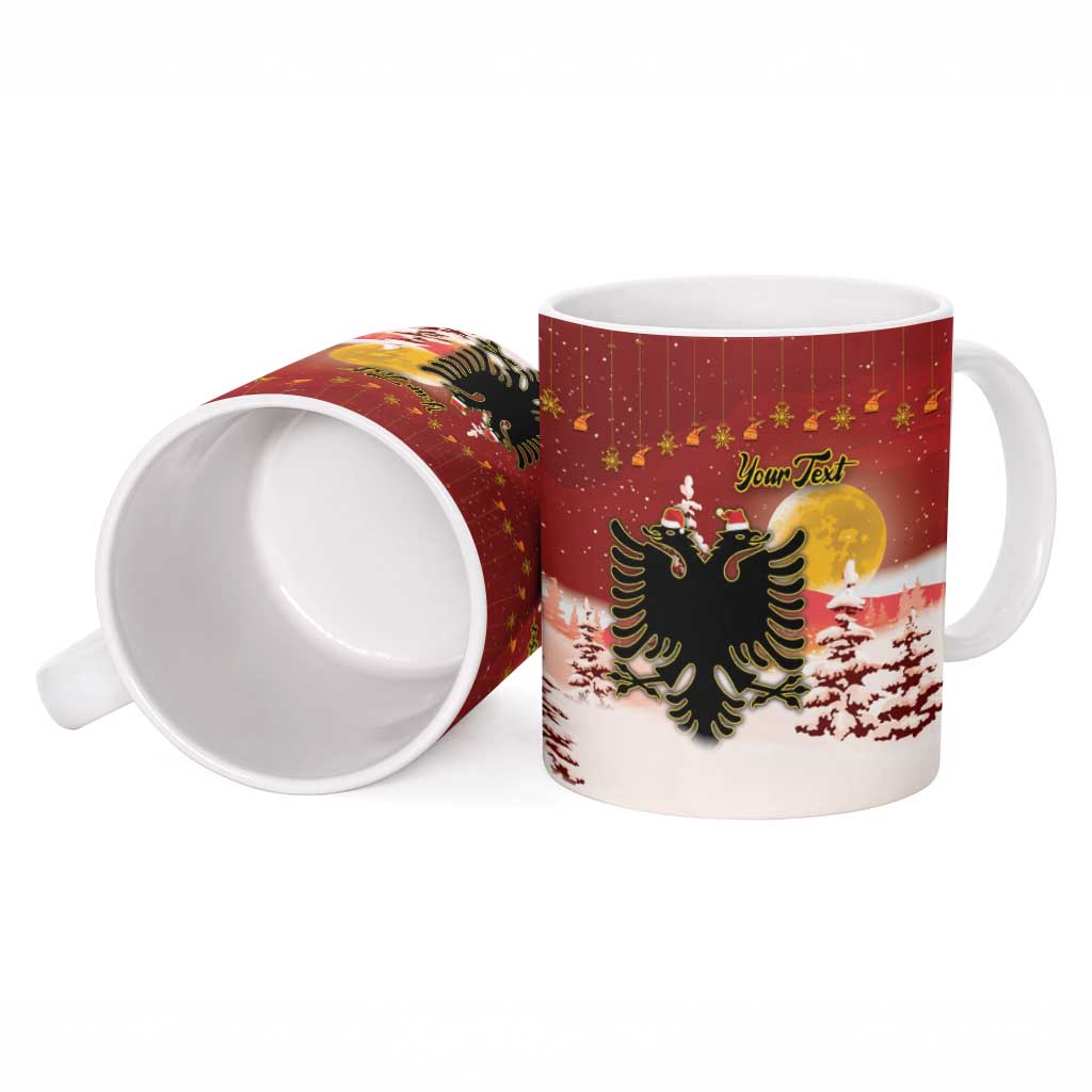 Personalized Albania Christmas Ceramic Mug Gezuar Krishtlindjet - Wonder Print Shop