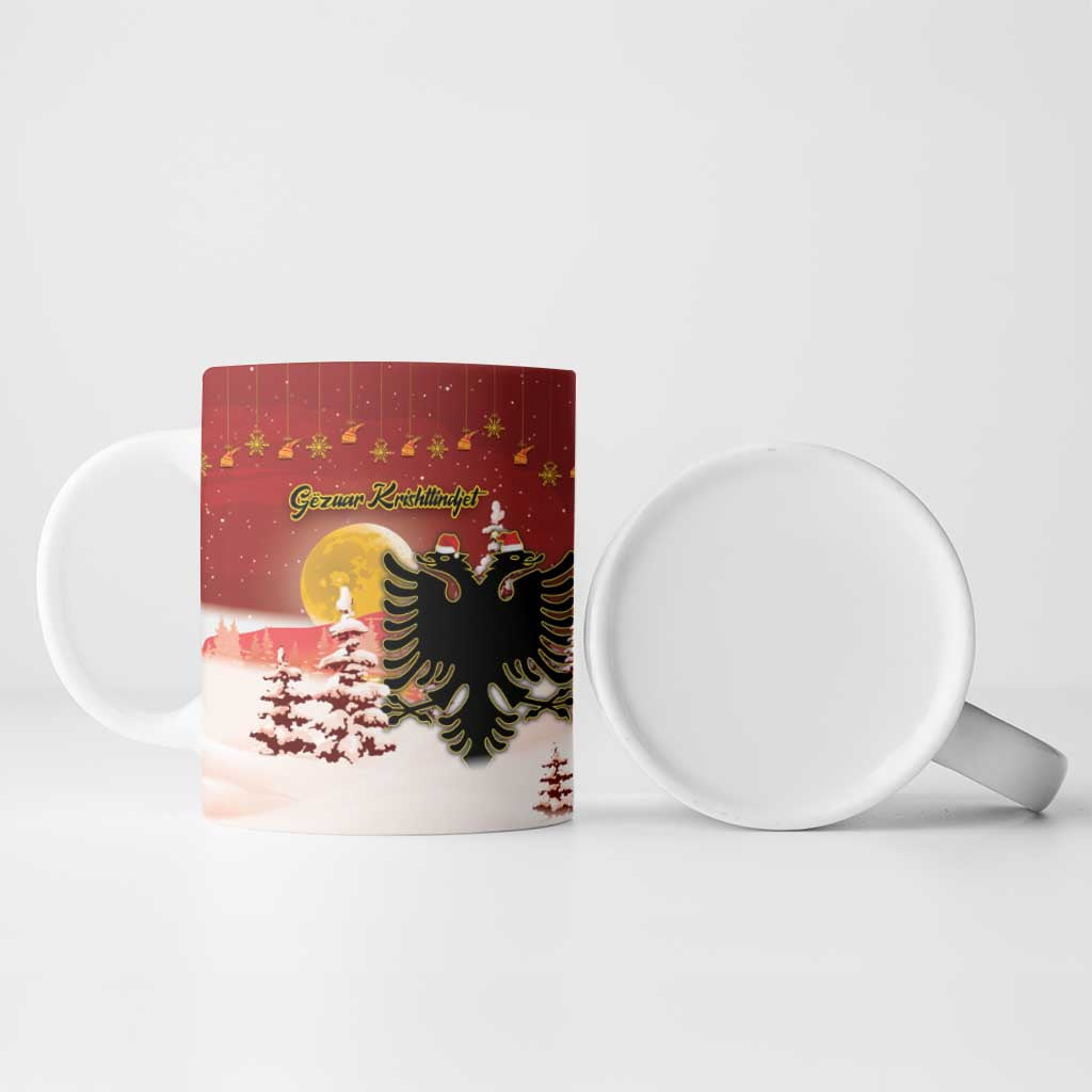 Personalized Albania Christmas Ceramic Mug Gezuar Krishtlindjet - Wonder Print Shop